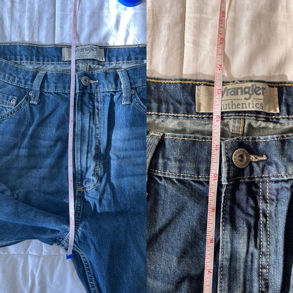 Wrangler Authentics Relaxed Fit Boot Cut Jeans 34/32 Medium Indigo - Picture 7 of 14